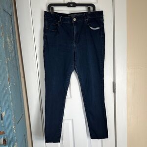American Eagle Outfitters Women's Navy Skinny Jeans size 18